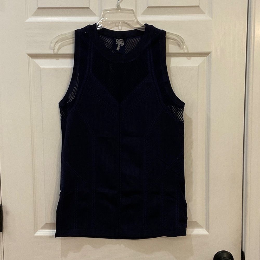 Athleta NWOT Oxygen Dark Blue Mesh Tank Top